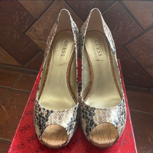 Guess by Marciano Ventura Snakeprint Heels - Picture 3 of 9